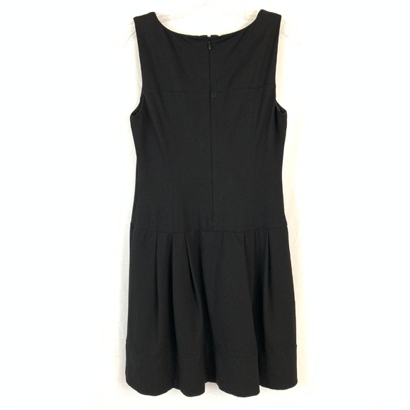 WHBM Black Ponte Drop Waist Shift Dress - Picture 3 of 8